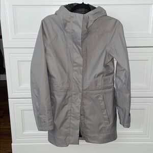 The North Face Womens Light Gray Raincoat